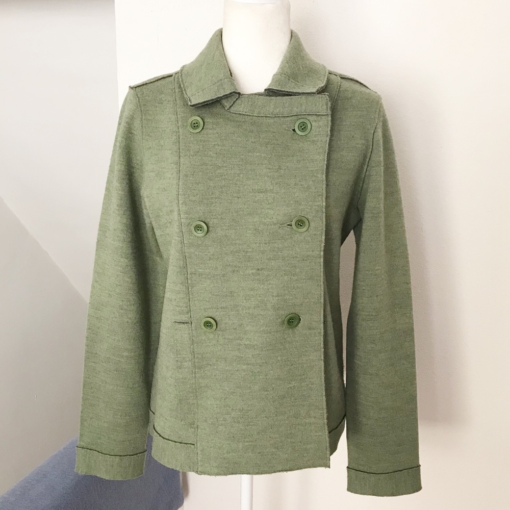 Eileen Fisher Merino Wool Sweater Jacket